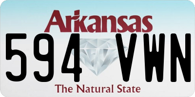 AR license plate 594VWN