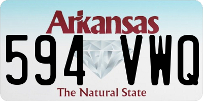 AR license plate 594VWQ