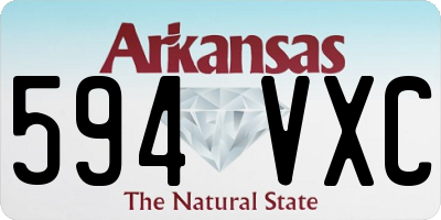 AR license plate 594VXC