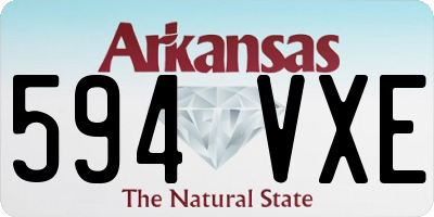 AR license plate 594VXE