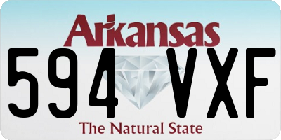 AR license plate 594VXF