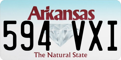 AR license plate 594VXI