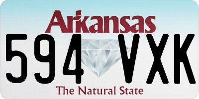 AR license plate 594VXK