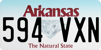 AR license plate 594VXN