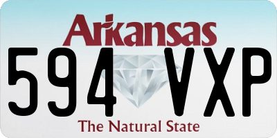 AR license plate 594VXP