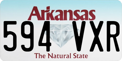 AR license plate 594VXR