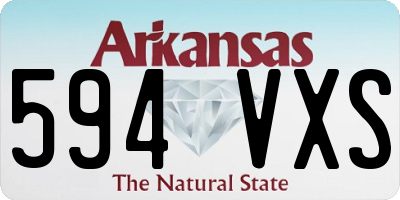 AR license plate 594VXS