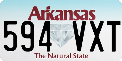 AR license plate 594VXT
