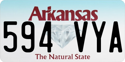 AR license plate 594VYA