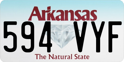 AR license plate 594VYF