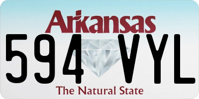 AR license plate 594VYL