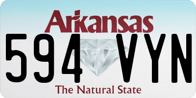 AR license plate 594VYN