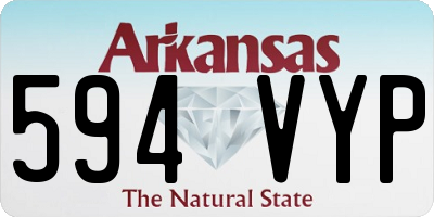 AR license plate 594VYP