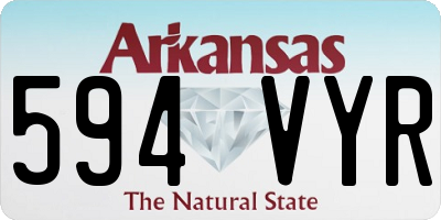 AR license plate 594VYR