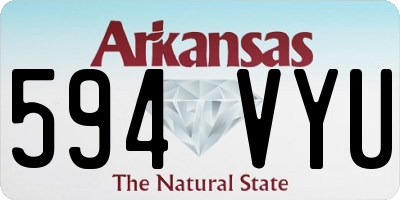 AR license plate 594VYU