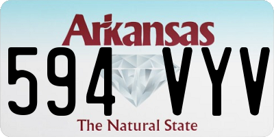 AR license plate 594VYV