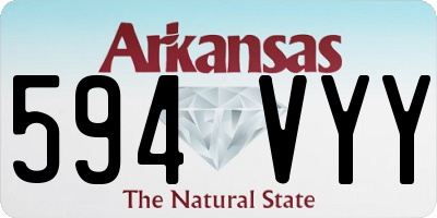 AR license plate 594VYY