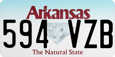 AR license plate 594VZB