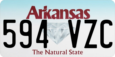 AR license plate 594VZC