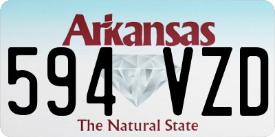 AR license plate 594VZD