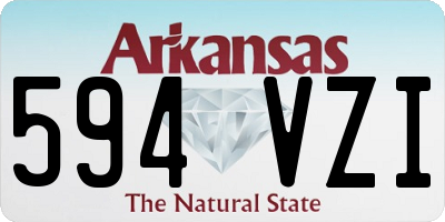 AR license plate 594VZI