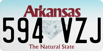 AR license plate 594VZJ