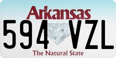 AR license plate 594VZL