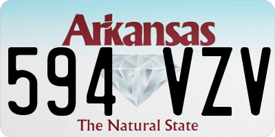 AR license plate 594VZV
