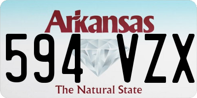 AR license plate 594VZX
