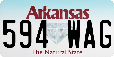 AR license plate 594WAG
