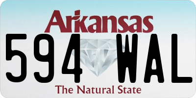 AR license plate 594WAL