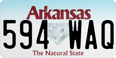 AR license plate 594WAQ