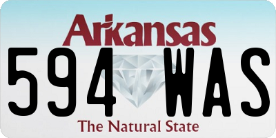 AR license plate 594WAS