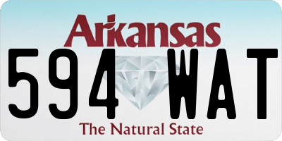 AR license plate 594WAT