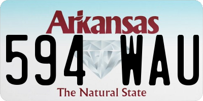AR license plate 594WAU