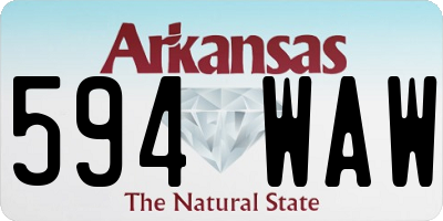 AR license plate 594WAW