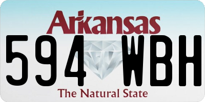 AR license plate 594WBH