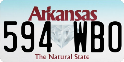 AR license plate 594WBO