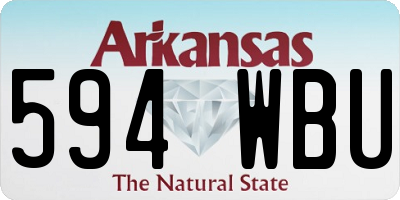 AR license plate 594WBU