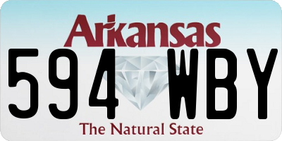 AR license plate 594WBY