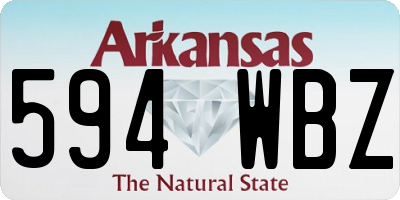 AR license plate 594WBZ