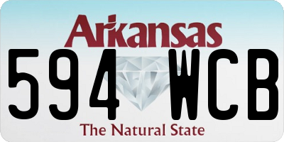 AR license plate 594WCB