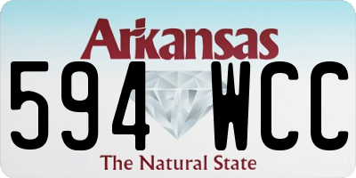 AR license plate 594WCC