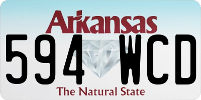 AR license plate 594WCD