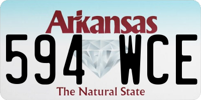 AR license plate 594WCE