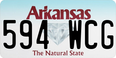 AR license plate 594WCG