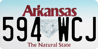 AR license plate 594WCJ