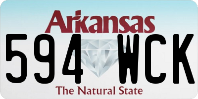 AR license plate 594WCK