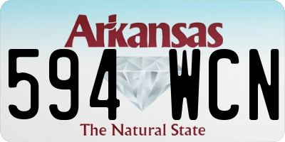 AR license plate 594WCN