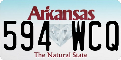 AR license plate 594WCQ